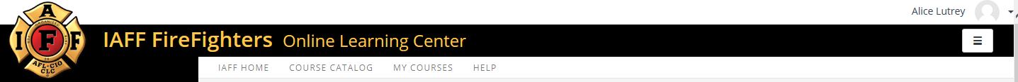Online Learning Center navigation bar and header.